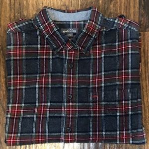 Eddie Bauer men’s XXL plaid flannel shirt
